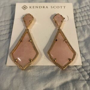 Kendra Scott Pink Gold-TrimDrop Earrings